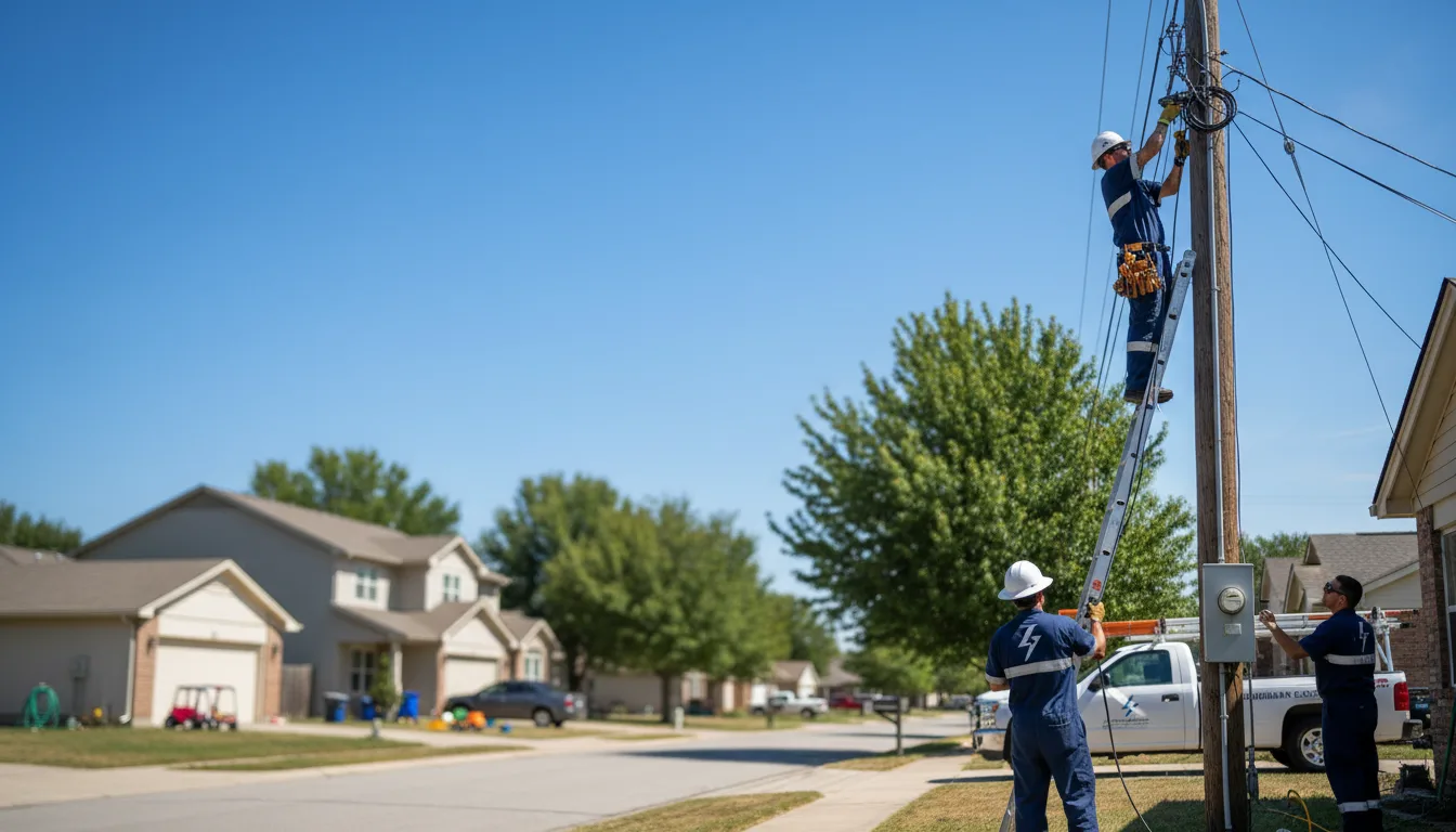 Residential electrician providing installation services in Brighton, IA